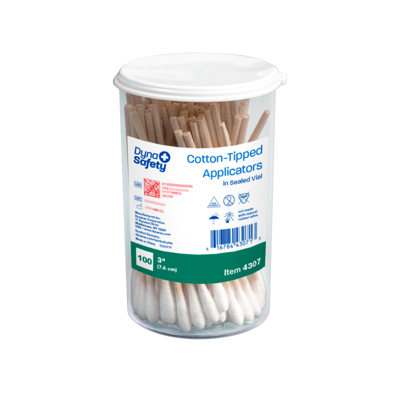 Dynarex Cotton Tip Applicators in Sealed Vial