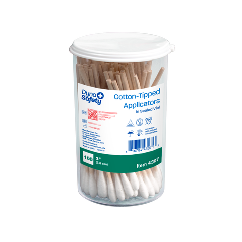 Dynarex Cotton Tip Applicators in Sealed Vial