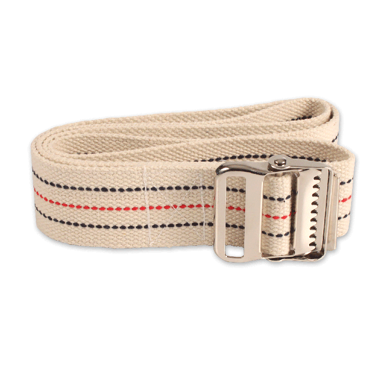 Gait Belt - Metal buckle 60" x 2" Natural Color 1/bag,36 bags/case