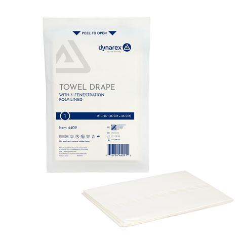 Dynarex Disposable Towel Drapes Fenestrated - Sterile