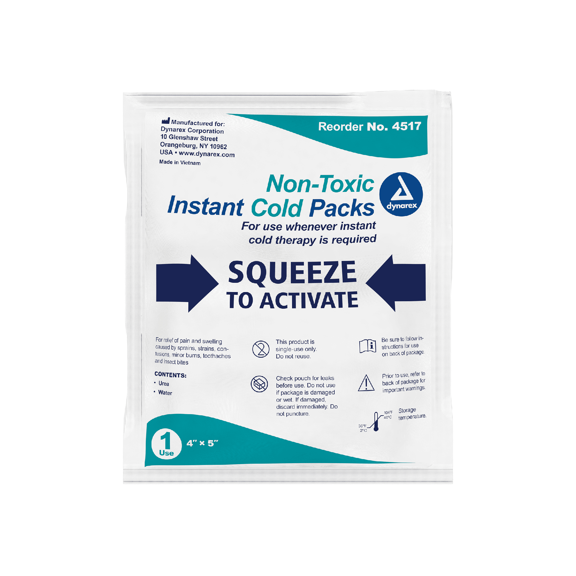 Instant Cold Pack w/ Urea (Non-Toxic) Code: 4517