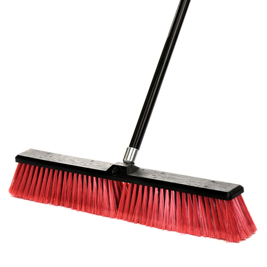 ALPINE INDUSTRIES 24? SMOOTH SURFACE PUSH BROOM, 3 PACK
