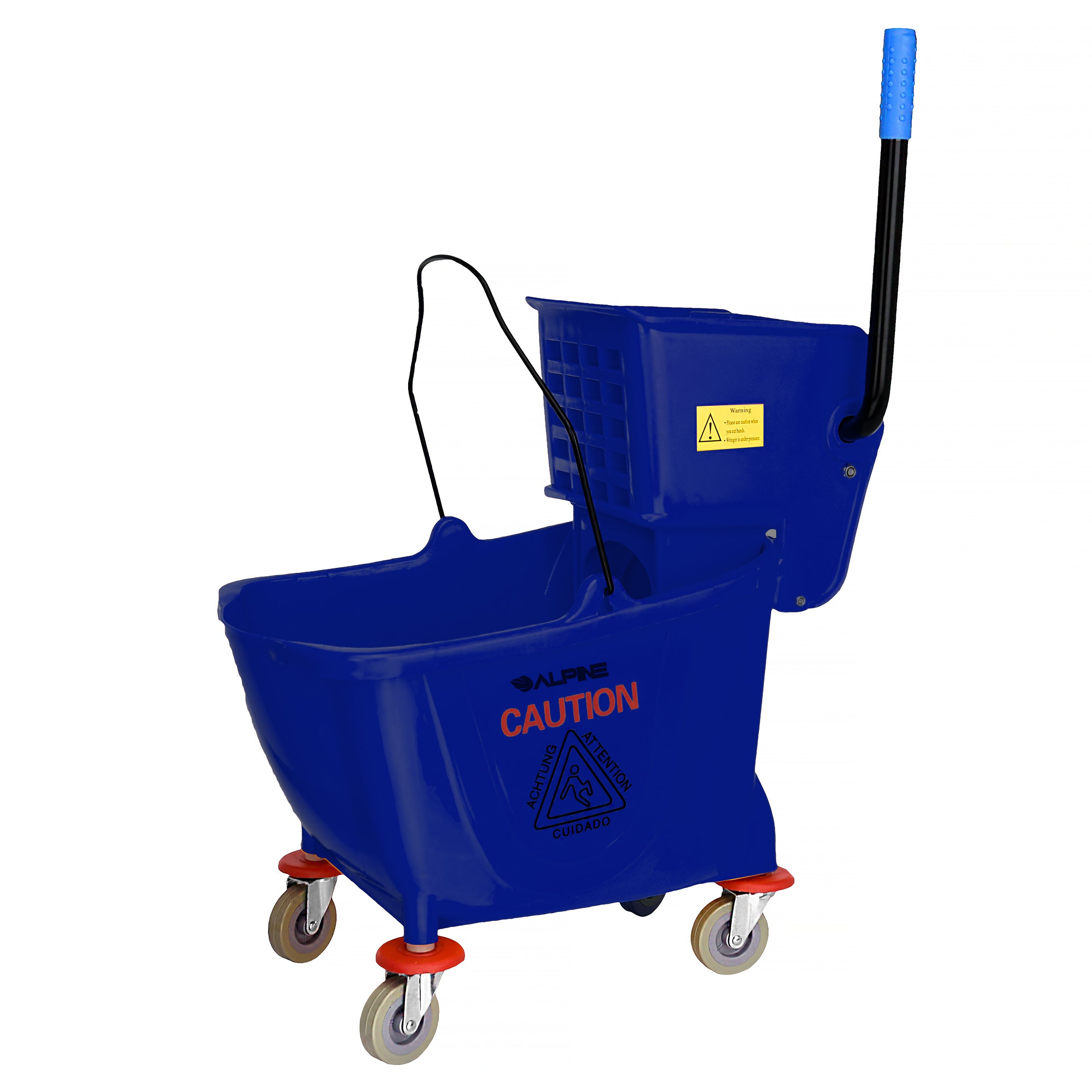 Blue, 36 Qt. Mop Bucket with Side Wringer