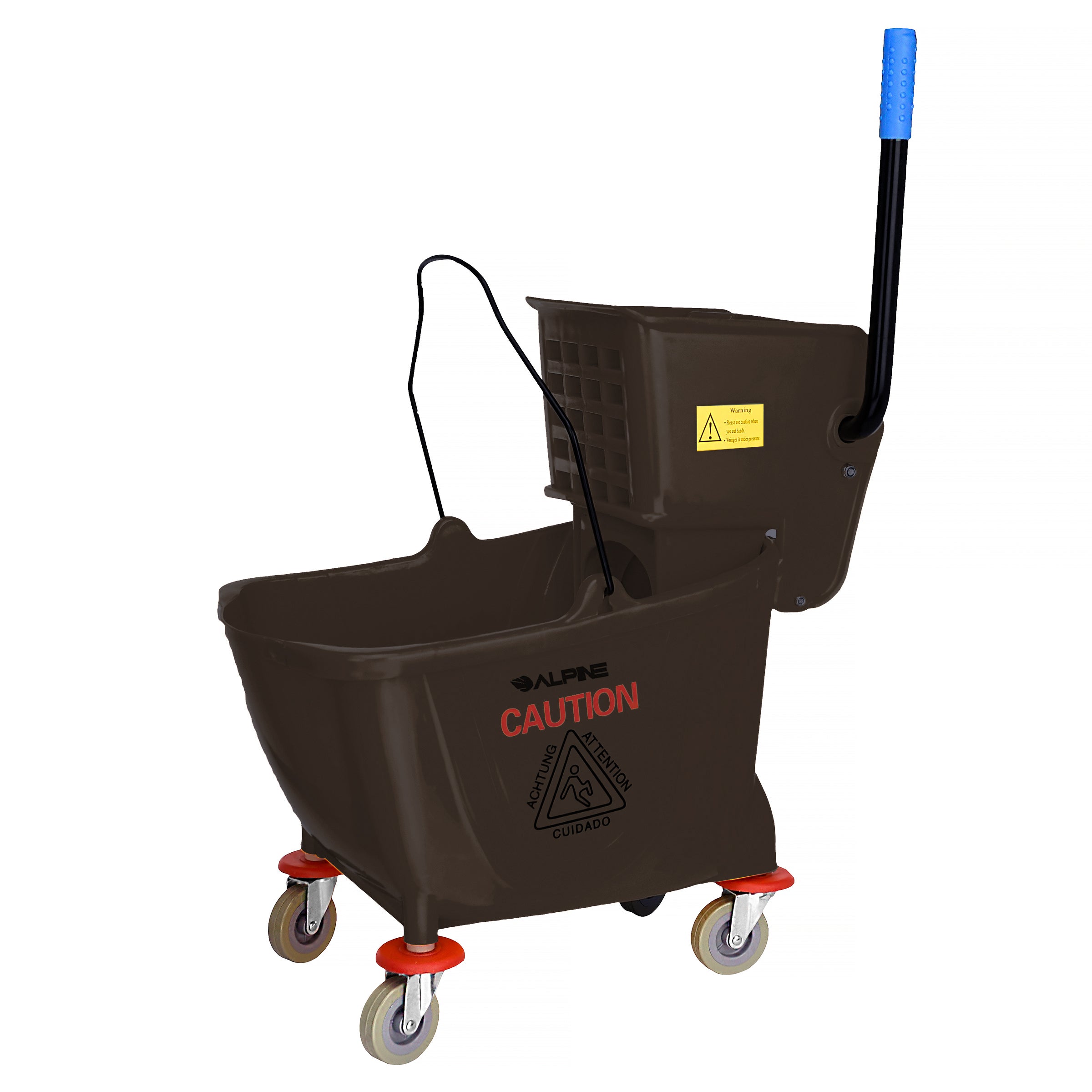 Brown, 36 Qt. Mop Bucket with Side Wringer Main image