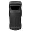 Alpine Industries Outdoor/Indoor Trash Can, Black, 16-Gallon Capacity