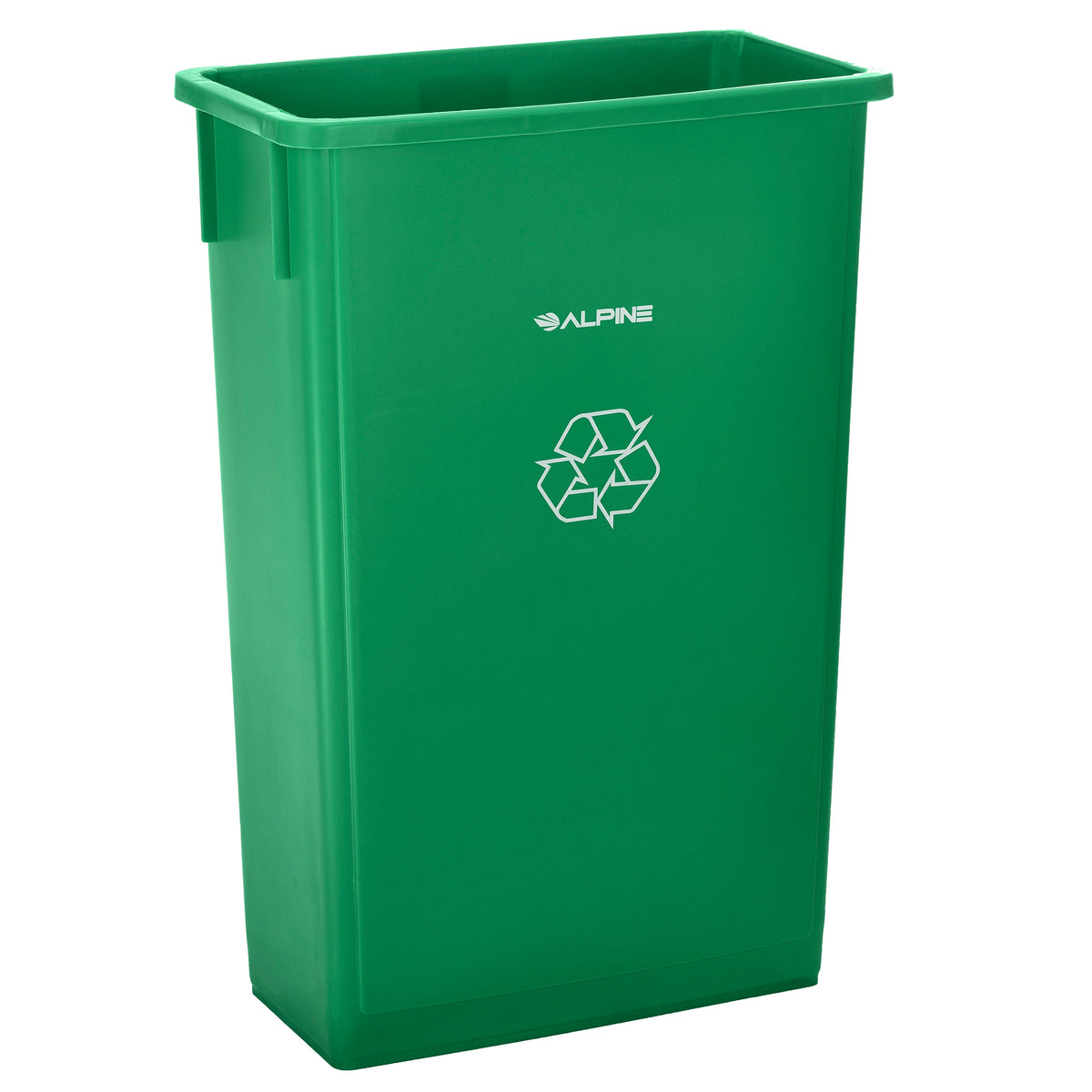 ALPINE INDUSTRIES 23 GALLON BLACK SLIM TRASH CAN