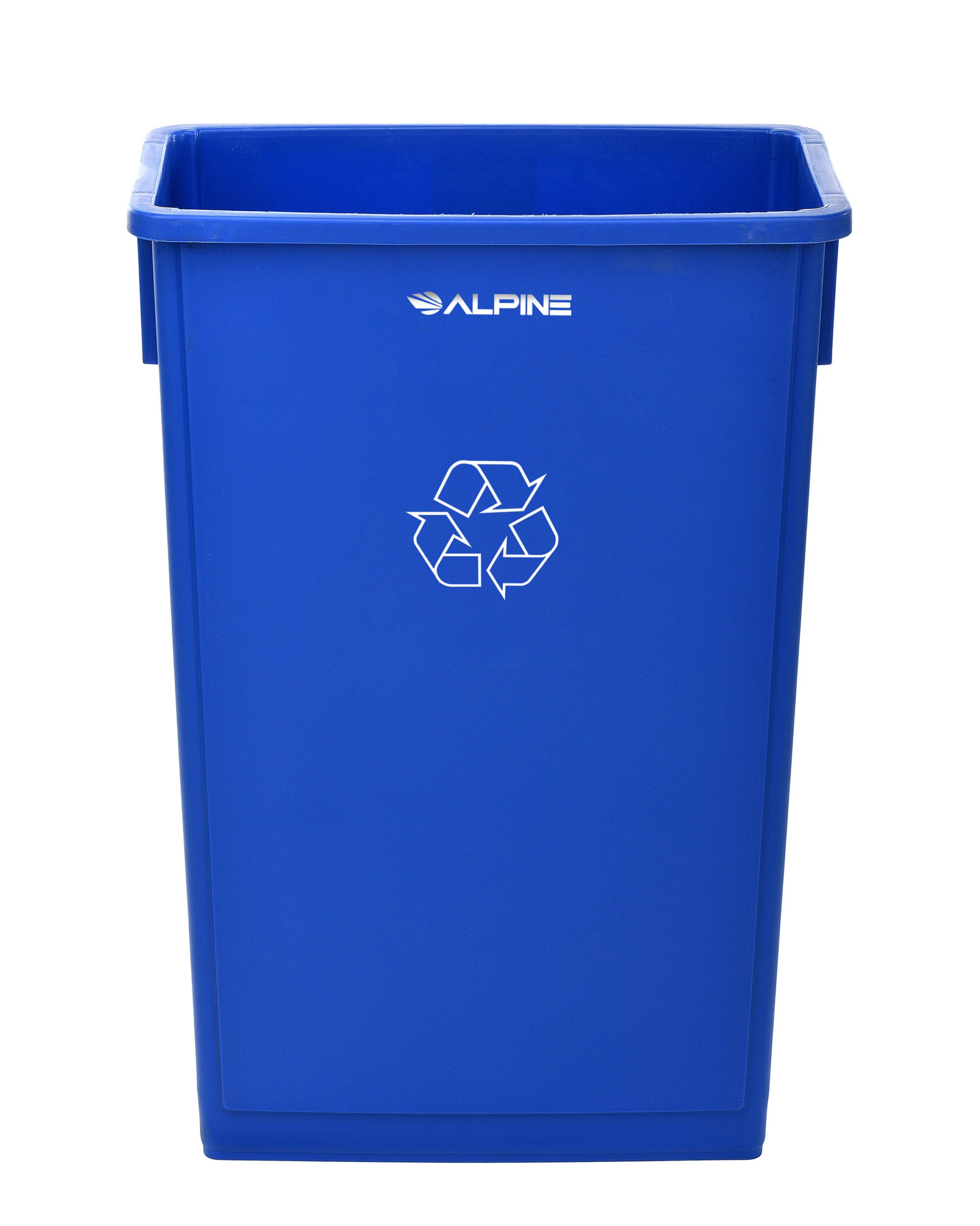 Alpine Industries 23 Gallon Blue Slim Recycle Bin