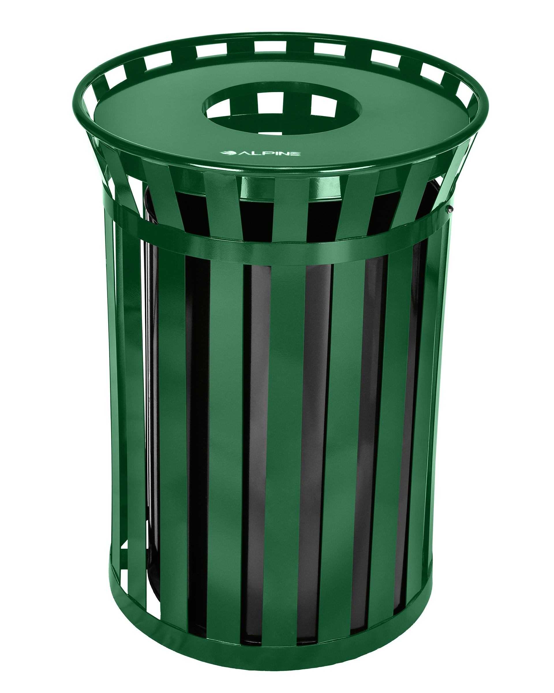 38 Gallon Outdoor Metal Waste Receptacle