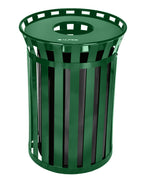 Outdoor Metal Waste Receptacle, 38 Gallon