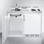 48" wide all-in-one kitchenette with 2-burner 115V smooth-top cooktop, sink, and storage cabinet; refrigerator not inclu