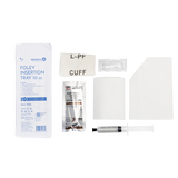 Foley Insertion Tray w/ Prefilled Syringe - Sterile 10 cc