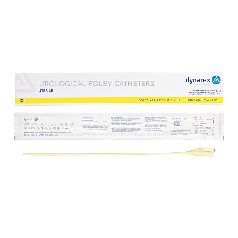 Foley Catheter - Silicone-Coated 2-Way (Case of 10)