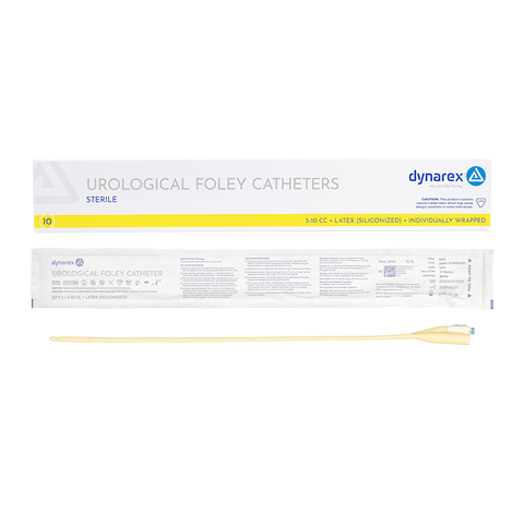 Foley Catheter - Silicone-Coated 2-Way (Case of 10)