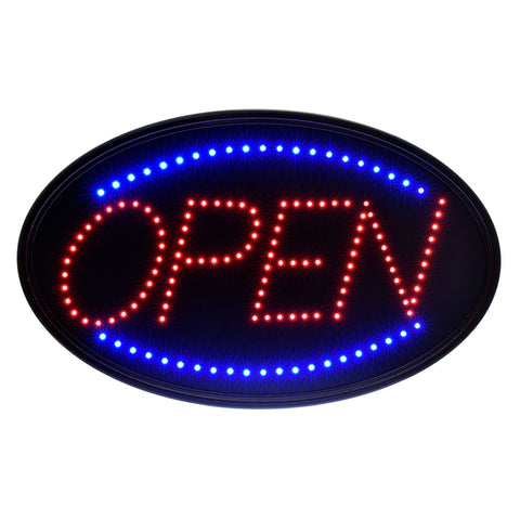 23 in. x 14 in. LED Oval Open Sign 2 Pack