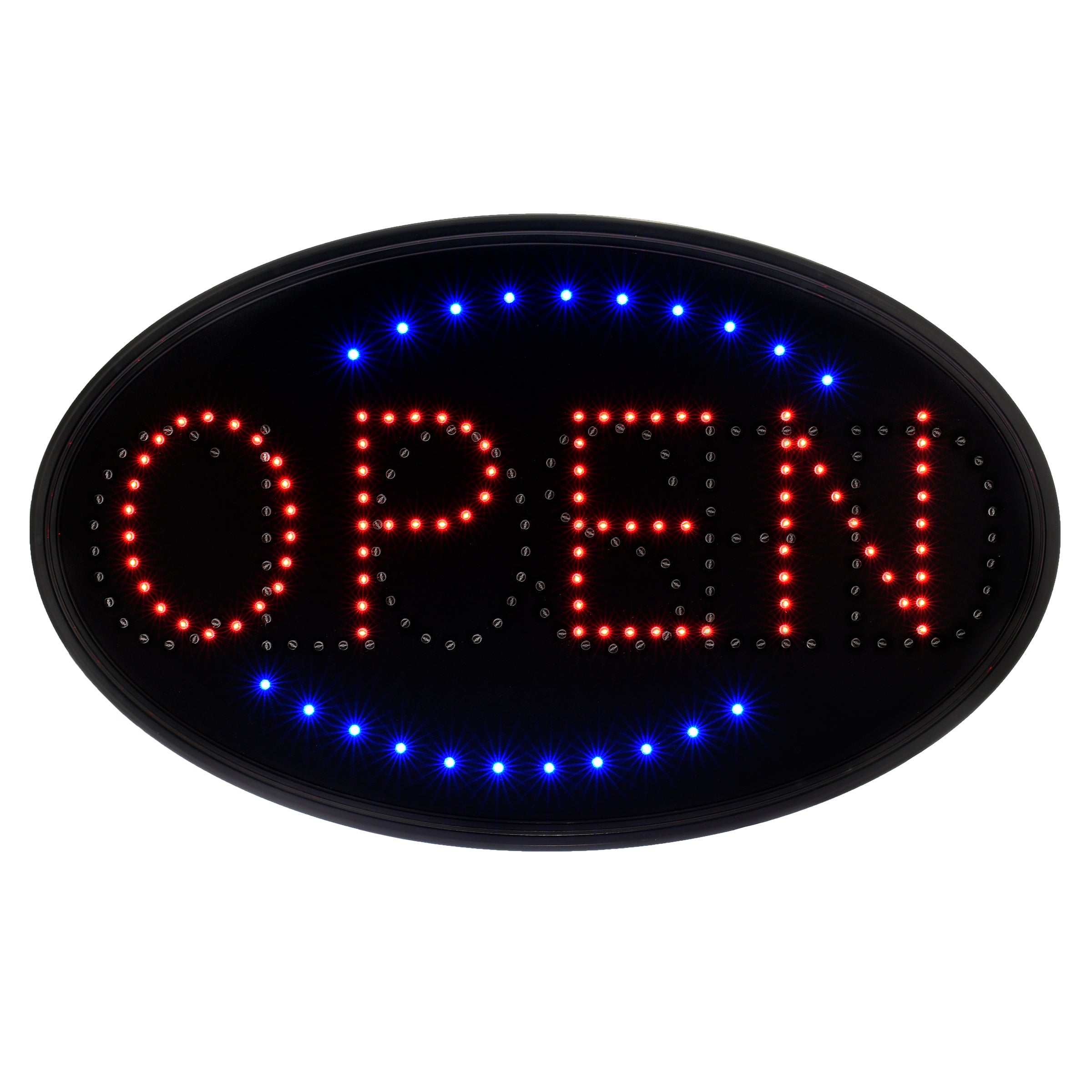 Alpine Industries LED Open/Closed Sign, Oval 23" x 14" Main image