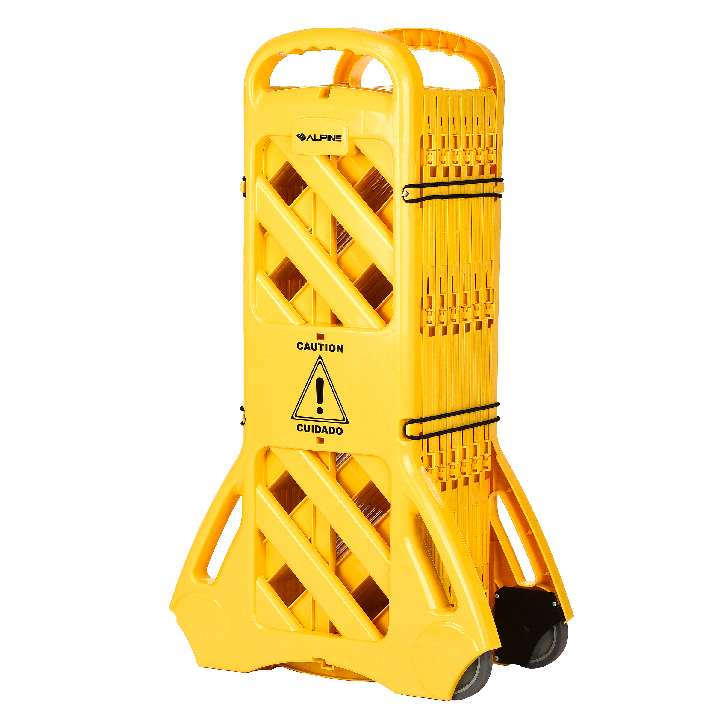 13-Foot Expandable Mobile Safety Barricade Fence System
