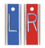 "Elite" Cassette Markers R & L: 1", No Initials per set