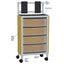 Mobile 4-Drawer+ Isolation Station, Yellow