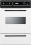 White 115V electric wall oven with digital clock/timer and oven window; for cutouts 22 3/8" wide by 34 1/8" high
