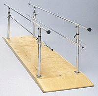 Bailey Platform Mounted Parallel Bars, 10' Handrails, Adjustable Height Only - Model 530