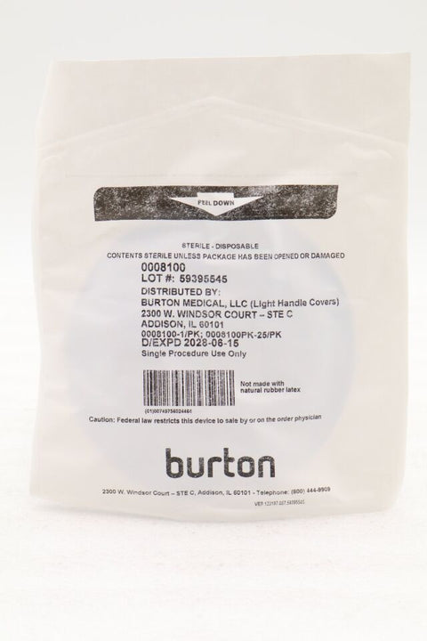 Burton Light Handle Covers, Sterile, 25/box