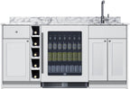 Accucold 69" wide Turnkey Oasis Wet Bar (Model OASISMN35)