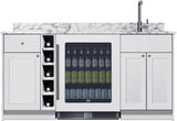 Accucold 69" wide Turnkey Oasis Wet Bar (Model OASISMN35)