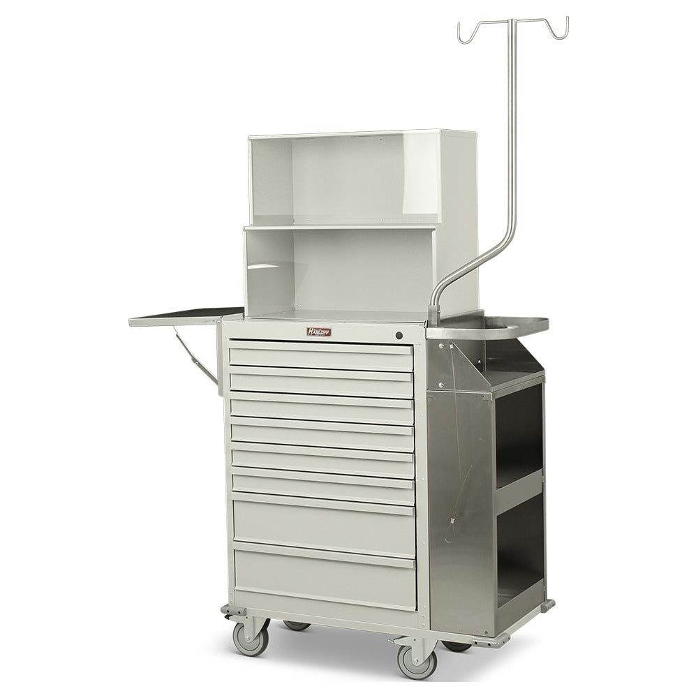 Heat Sealed Powder Coat Cast Cart with Top Shelf Main image
