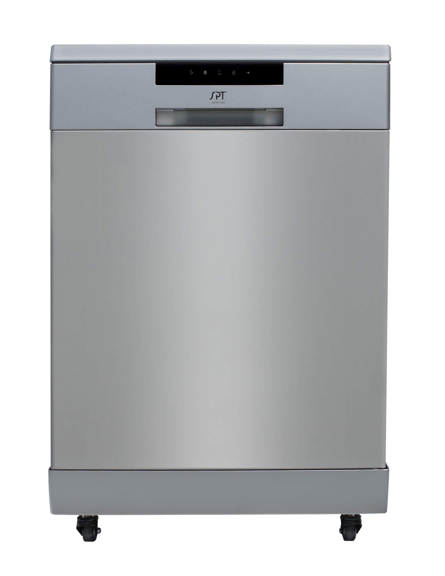24" wide ENERGY STAR certified dishwasher in stainless steel with front controls