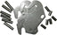 LTC Bed Rail Fixed Pin Kit Code: RPBR-01FP