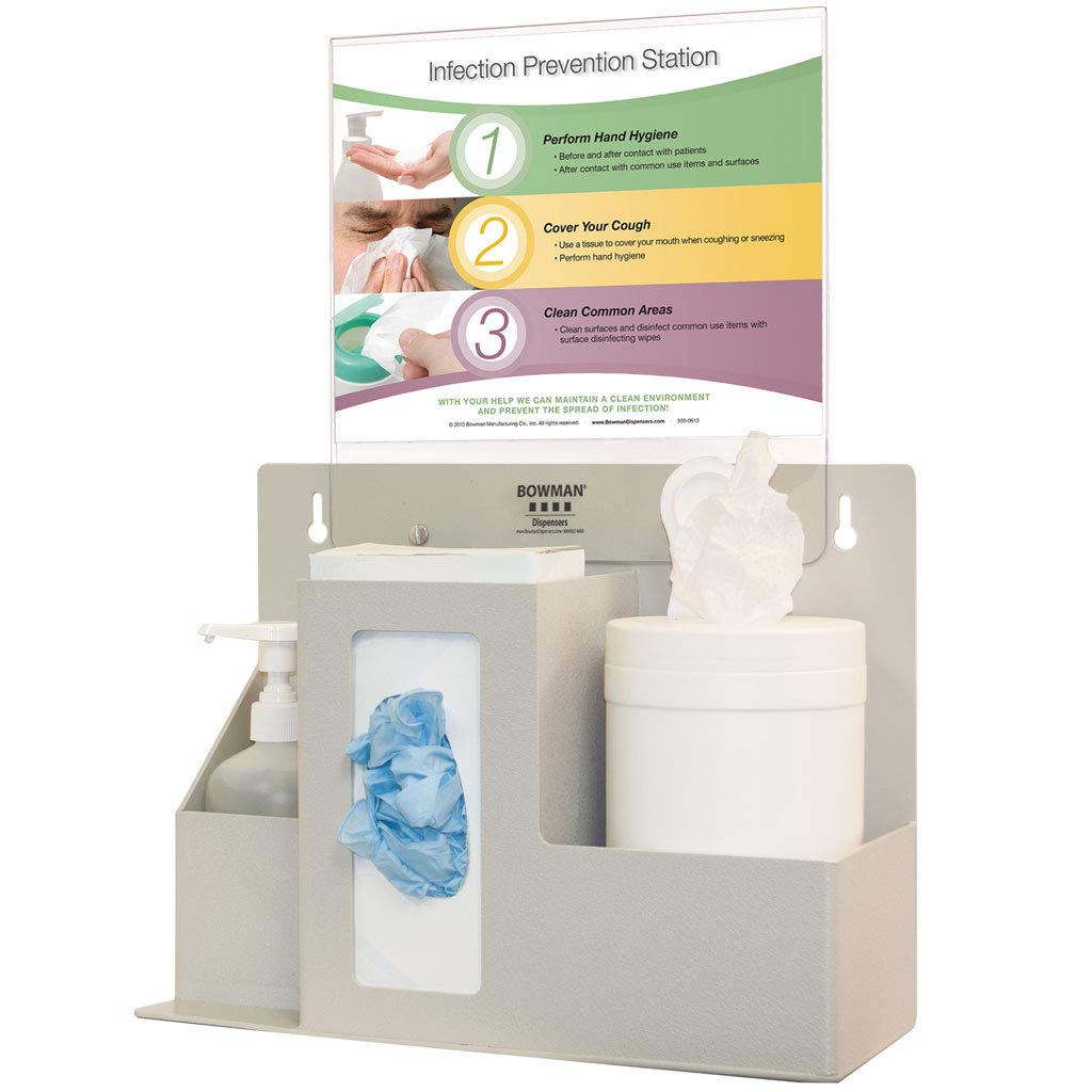 Bottle or Canister Hygiene Station Quartz Beige ABS