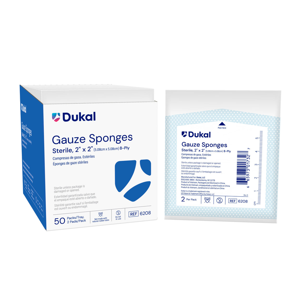Sterile Gauze Sponges 2" x 2" 8-Ply