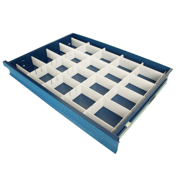 Harloff Set of 3 Drawer dividers, Front to Back, for Mxx30 cart 3 inch drawer, (Short)