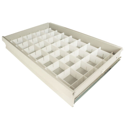 Harloff Medication Cart Premium Adjustable Plastic Drawer Divider Set, 3 Inch Drawers, 680574