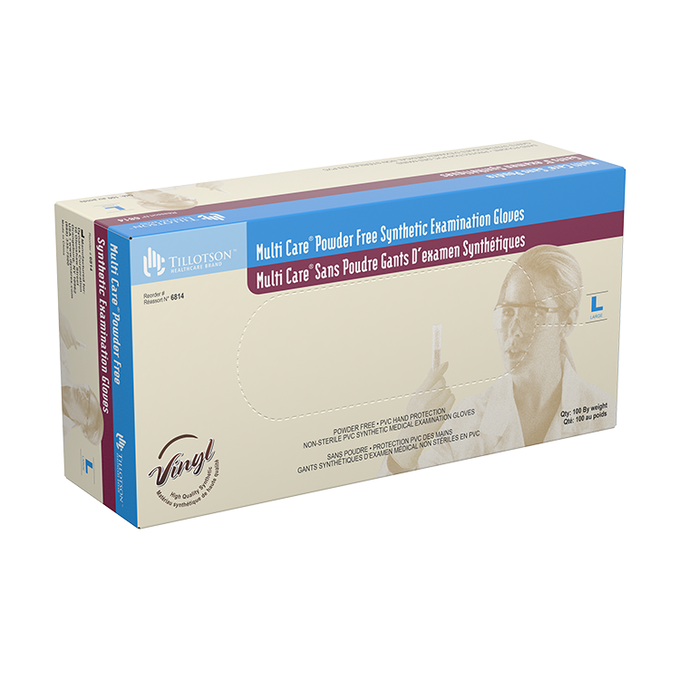 Multi Care Vinyl Exam Gloves, Powder-Free Main image