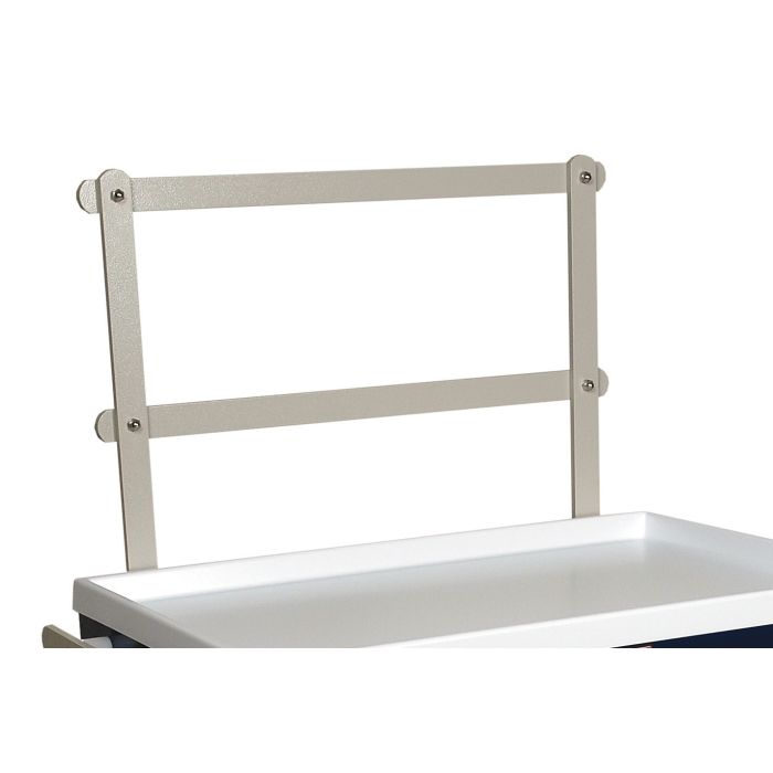 Harloff Back Rail System With 2-24" Rails, Raised, Classic Line, includes adjustable IV Pole, fits with Top Rail