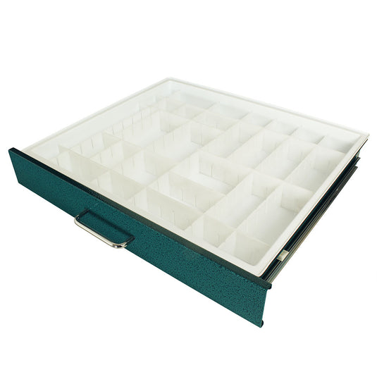 Insert Tray with Adjustable Plastic Dividers, Medication Carts and Classic Mini24 Carts, 3 Inch Drawers, 68630-P1