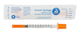 Dynarex Insulin Syringe - Non-Toxic - Individual Wrapped 27G, 1/2" Needle, 1 cc
