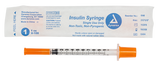 Insulin Syringe - Non-Toxic - Individual Wrapped 31G, 5/16" Needle, 1 cc