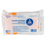 Insulin Syringe - Non-Toxic 28G, 1/2" Needle, 0.5 cc