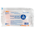 Insulin Syringe - Non-Toxic 29G, 1/2" Needle, 0.5 cc