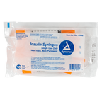 Insulin Syringe - Non-Toxic 28G, 1/2" Needle, 1 cc