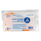 Insulin Syringe - Non-Toxic 29G, 1/2" Needle, 1 cc