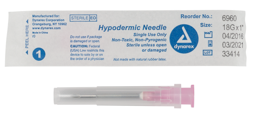 Hypodermic Needle, Non-Toxic