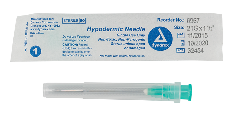 Hypodermic Needle - Non-Toxic Code: 6967