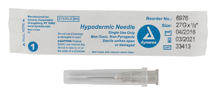 Hypodermic Needle - Non-Toxic Code: 6976