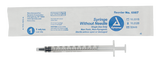 Dynarex syringe without needle 1 cc Luer Slip (Case 10/100)