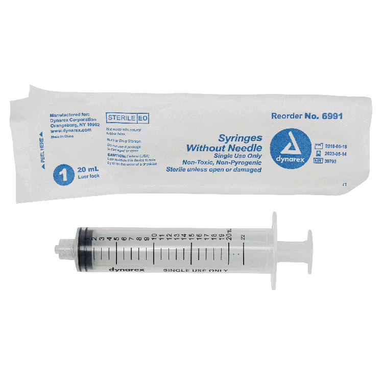 Syringe without Needle - Non Toxic - Luer Lock Code: 6991