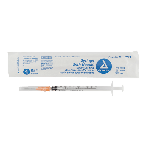 Syringe - Non-Safety with Needle - Luer slip (Case)