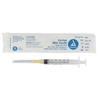 Syringe with Needle, Non-Safety - Luer Lock